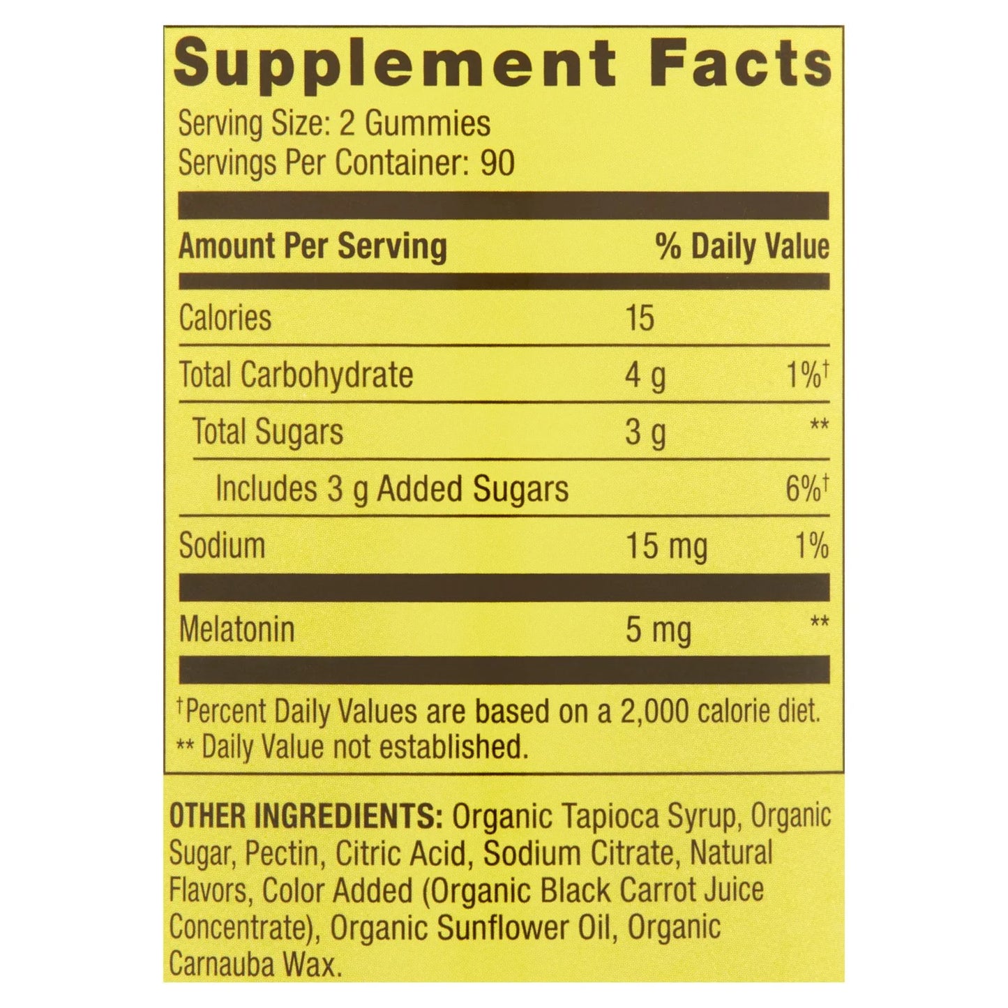 Non GMO Melatonin Dietary Supplement Gummies, Strawberry, 5 Mg, 180 Count