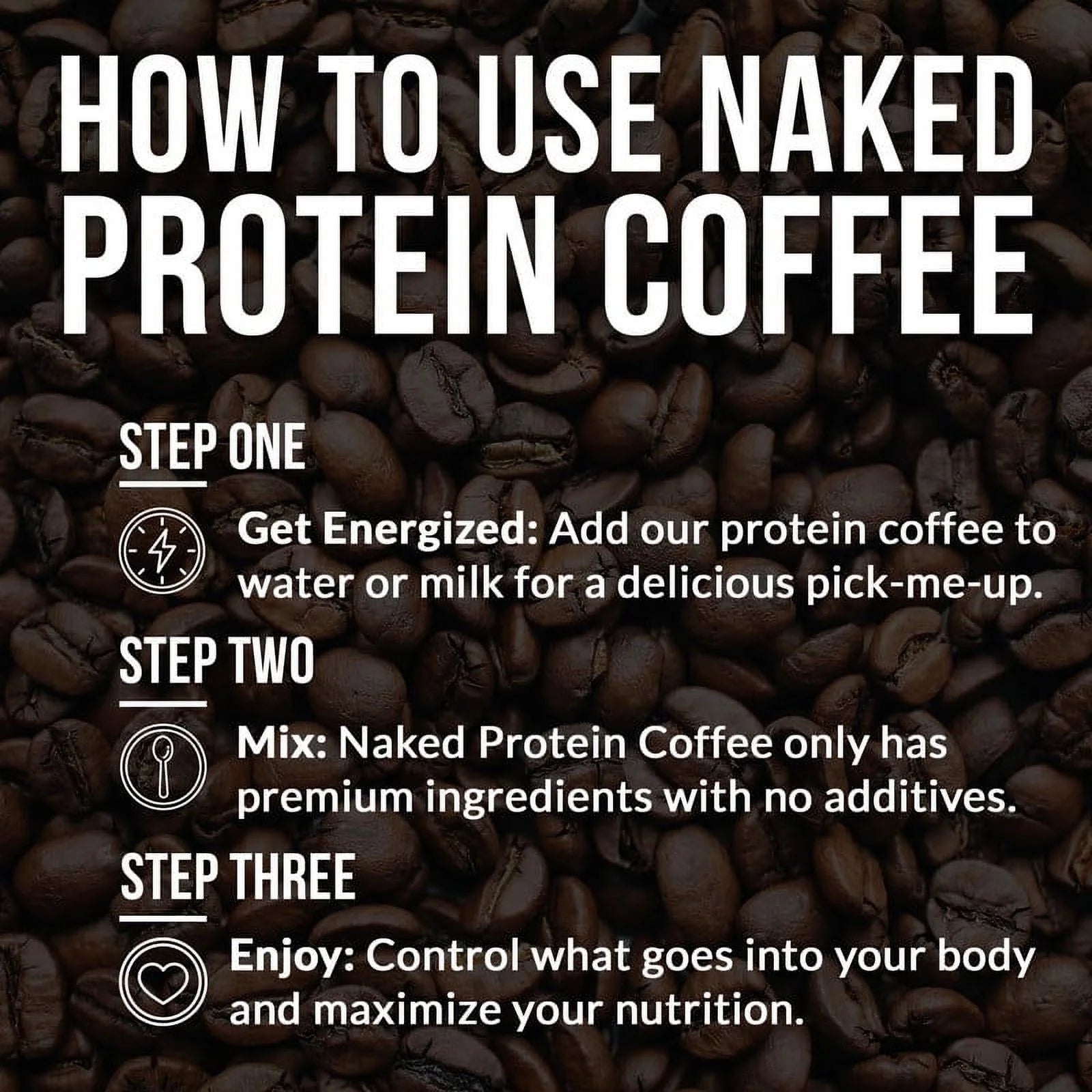 NAKED Mocha Latte Protein Coffee - Premium Instant Coffee - Protein Shake, Iced Coffee, Protein Drinks, Delicious Keto Friendly and Gluten Free, 17 Servings