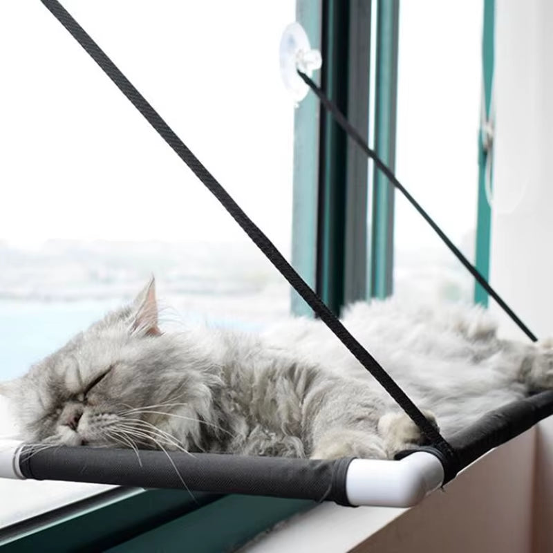 10Kg Cat Hammock Window Bed and Lounger Sofa Pet Mounted Seat Home Suction Cup Cats Bed Mat Kitten Cat Hammock Bed Mount Window