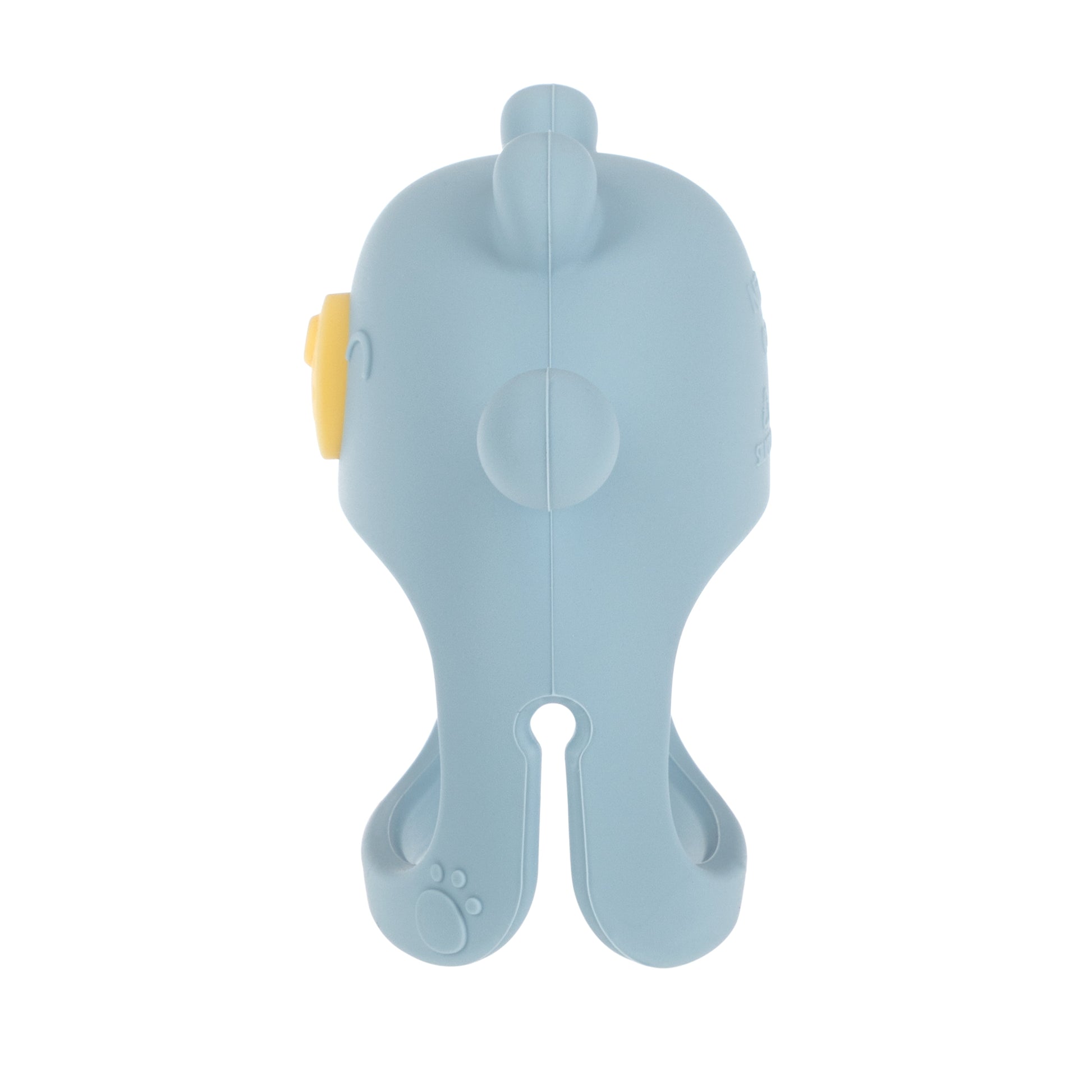 Wrist Grip Silicone Teething Mitten for Babies, Blue Bear