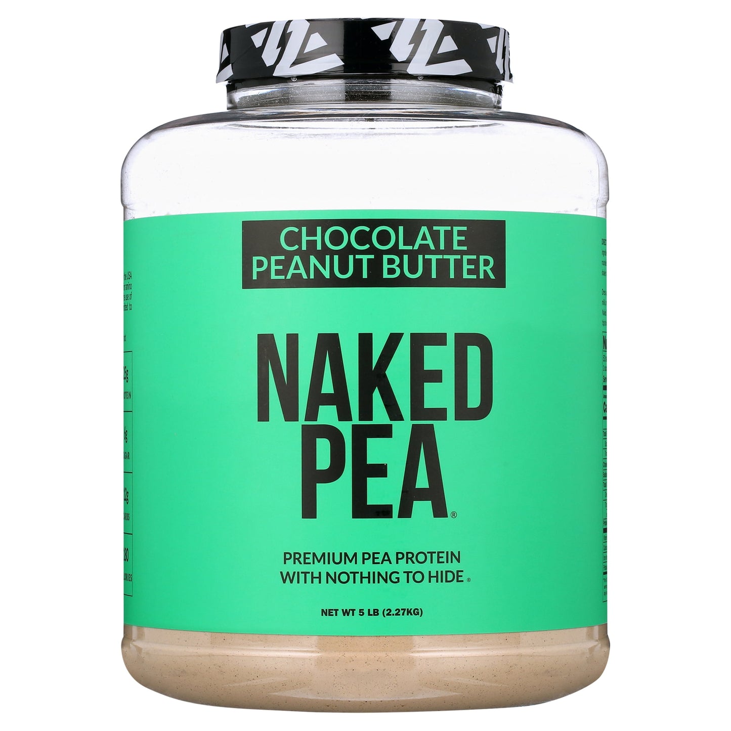 Naked Pea - Chocolate Peanut Butter Pea Protein, Only Six Ingredients, Gluten Free Vegan Protein, 5LB