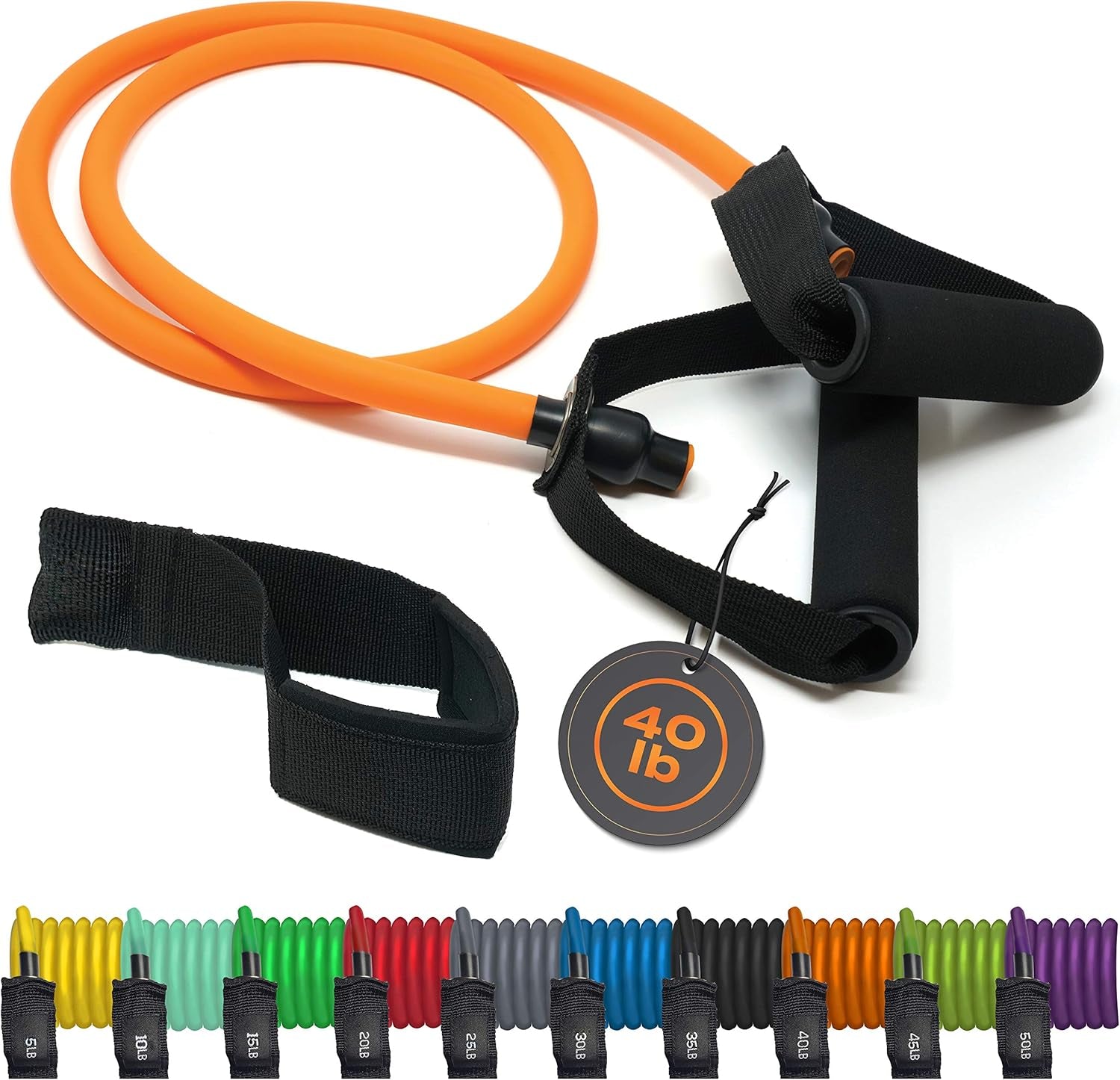 Resistance Bands Set for Men, Women, Exercise & Workout. Fitness Bands for Leg & Bicep Work. Workout Bands for Working Out. Stretch Bands for Physical Therapy. Strength Bands. Elastic Weight Training.