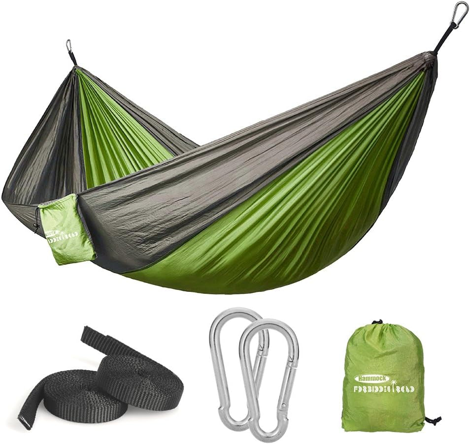 Camping Hammock 400Lbs Capacity Portable Hammock for Outside, Backyard, Travel, Backpacking, Beach