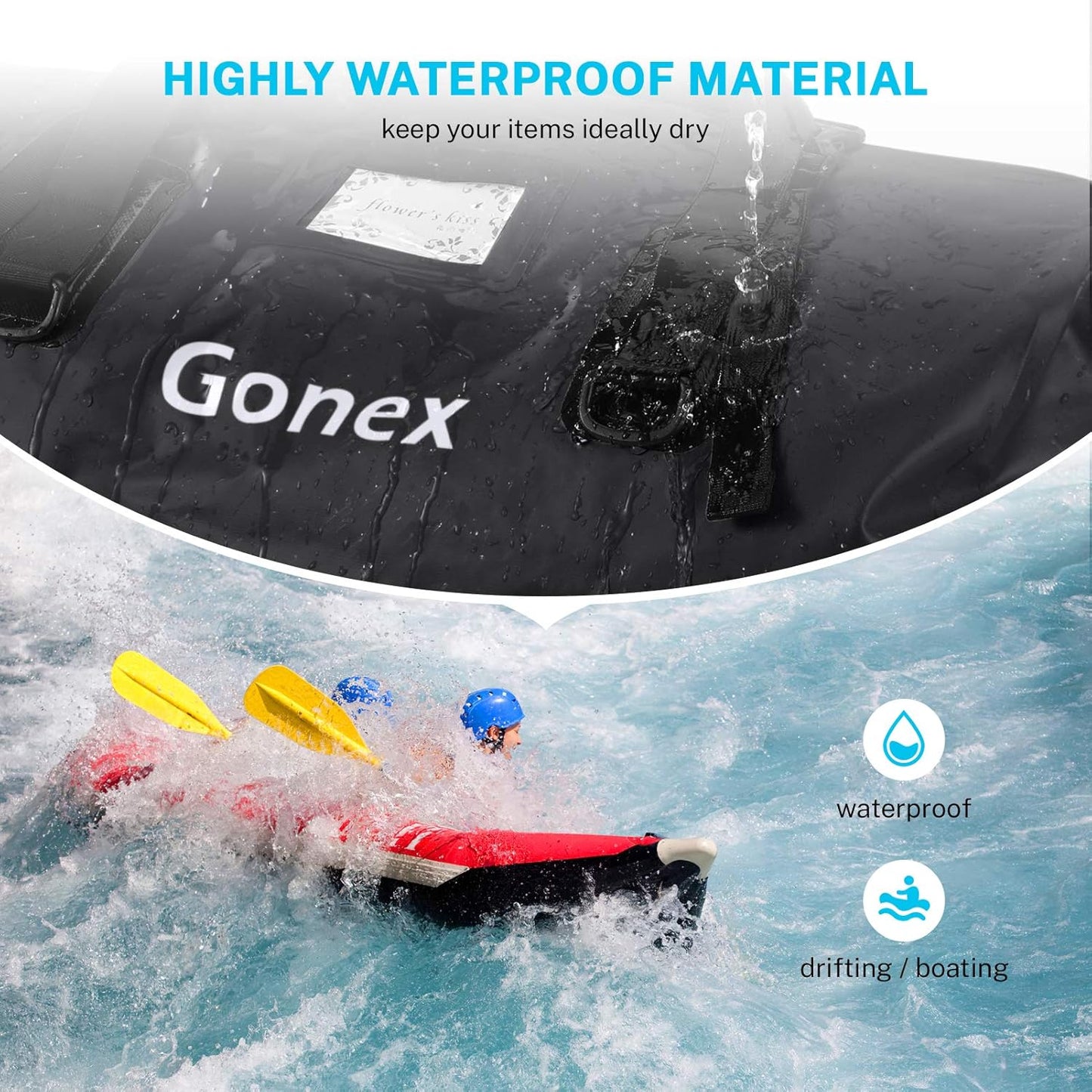 40L 60L 80L Extra Large Waterproof Duffle Travel Dry Duffel Bag Heavy Duty Bag with Durable Straps & Handles for Kayaking Paddleboarding Boating Rafting Fishing