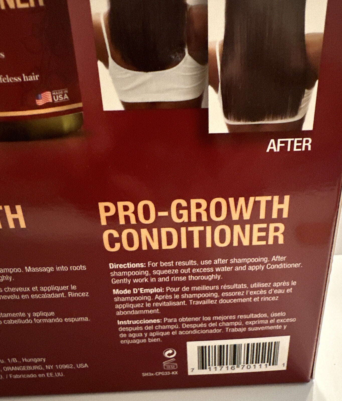 Difeel Pro-Growth W/ Castor Oil 2-PC Hair Care Set- Shampoo & Conditioner 33.8Oz