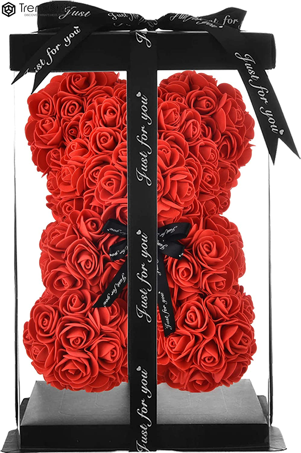 Mothers Day  Mother'S Day Rose Bear Mom Gifts Mother Day Women Gifts for Mom Birthday Gifts Girlfriend Valentines Day Gifts for Her Christmas Anniversary Valentine Day Mother Gift (Red)