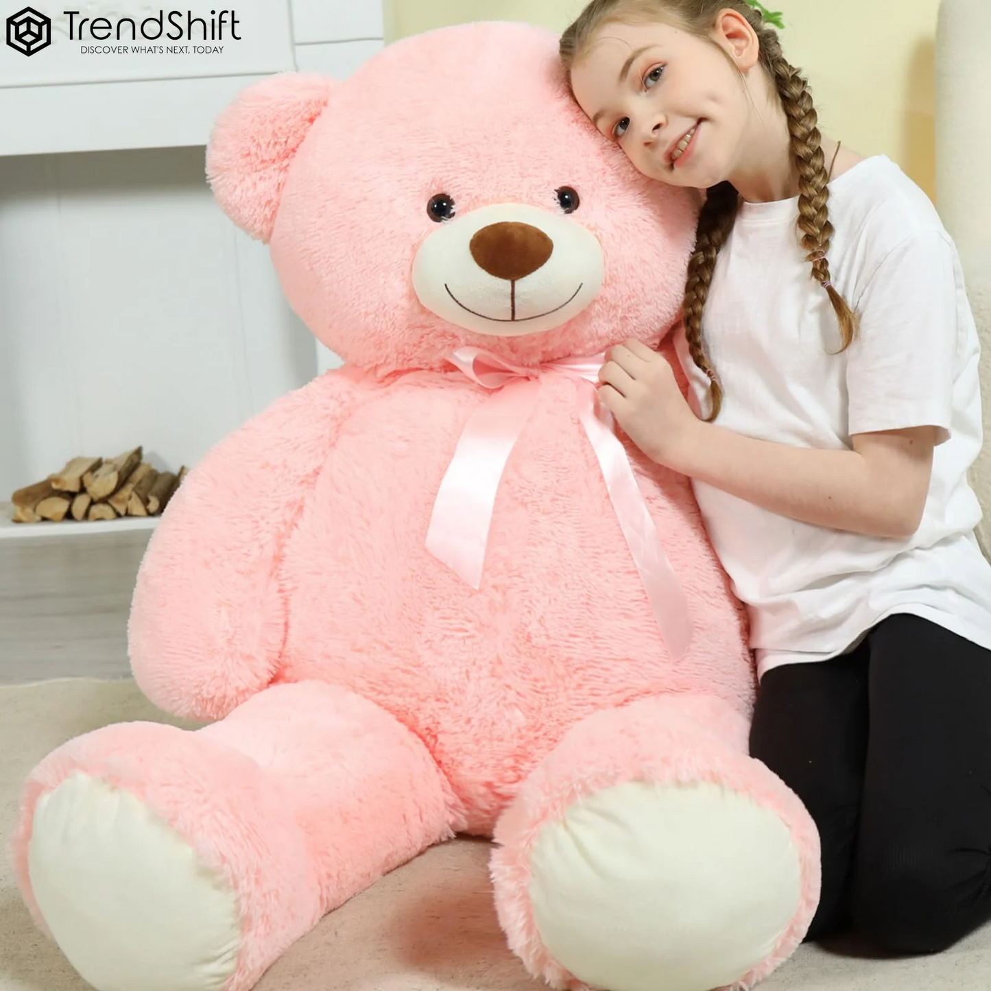 Giant Teddy Bear 51'' Stuffed Animal Soft Big Teddy Bear Plush Toy