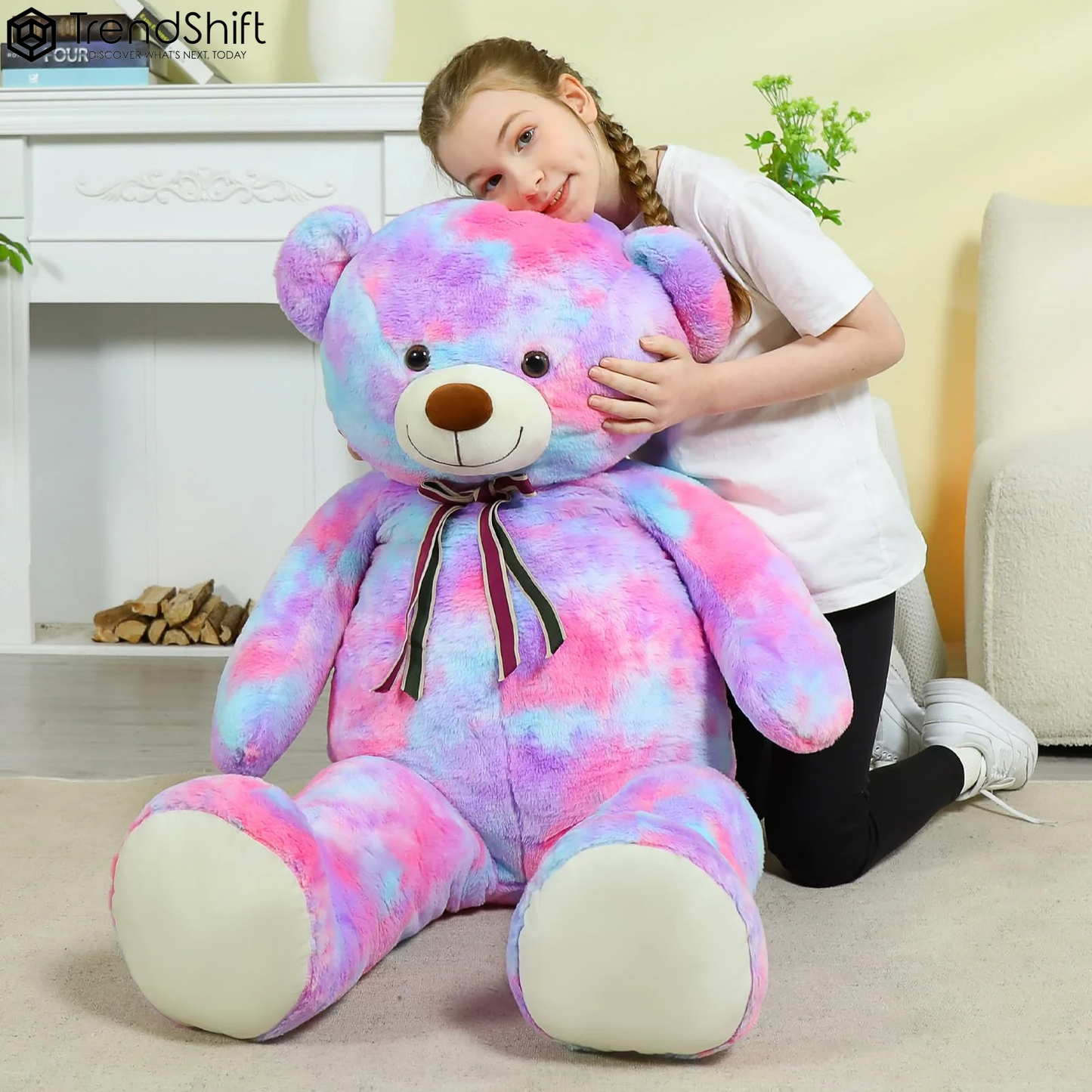 Giant Teddy Bear 51'' Stuffed Animal Soft Big Teddy Bear Plush Toy