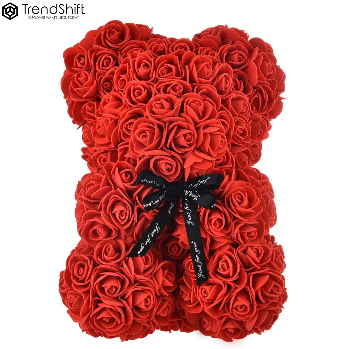 Artificial Rose Bear Red Pink PE Flower Rose Bear for Mom Mother'S Day Wedding Valentine'S Day Anniversary Gifts & Decorations