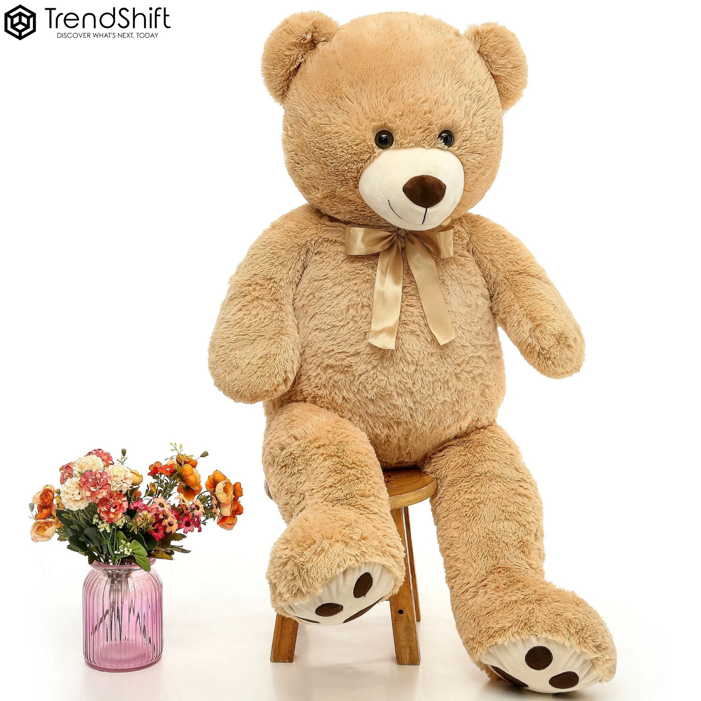 Giant Teddy Bear 51'' Stuffed Animal Soft Big Teddy Bear Plush Toy