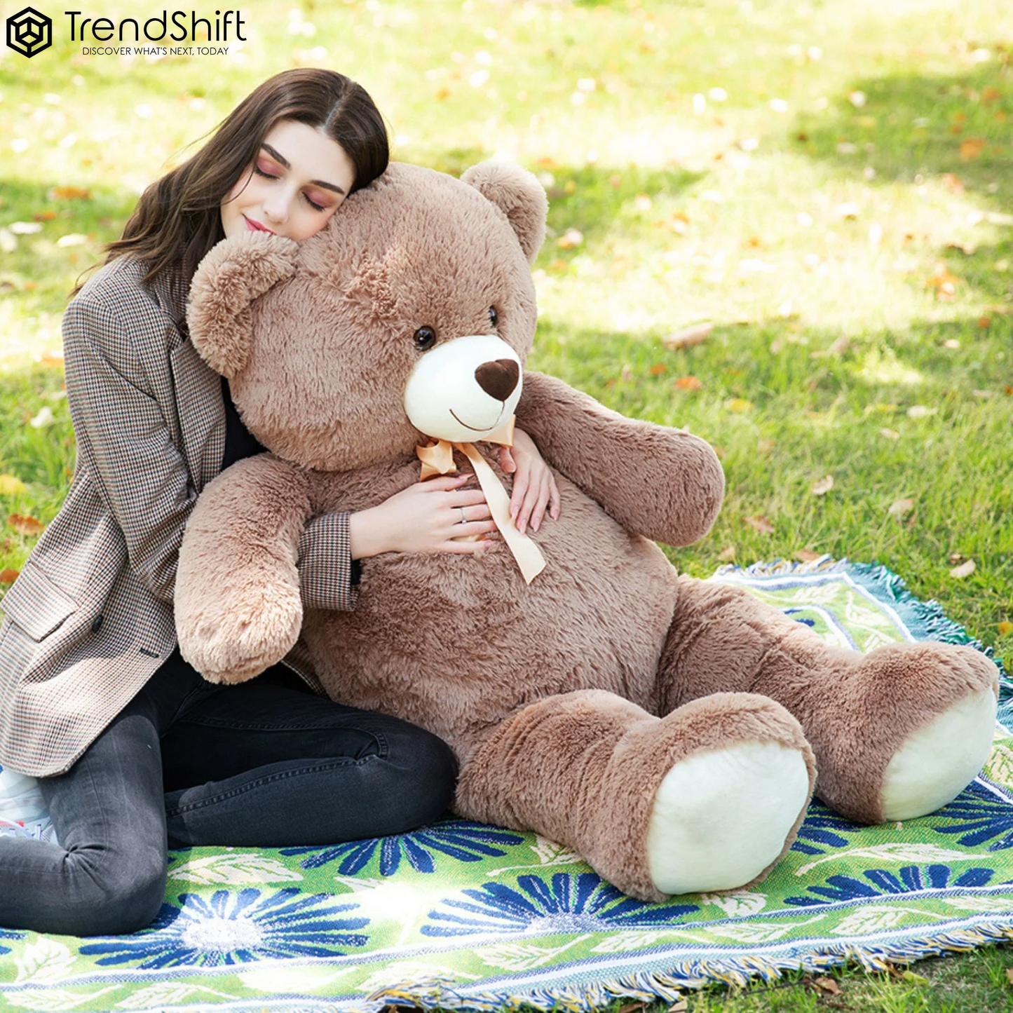 Giant Teddy Bear 51'' Stuffed Animal Soft Big Teddy Bear Plush Toy