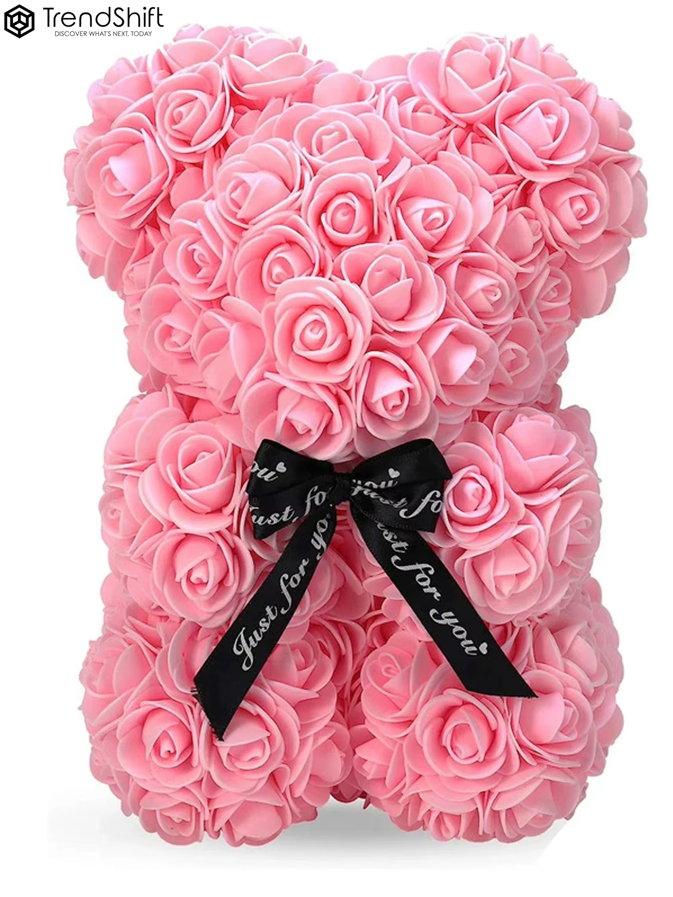 Artificial Rose Bear Red Pink PE Flower Rose Bear for Mom Mother'S Day Wedding Valentine'S Day Anniversary Gifts & Decorations