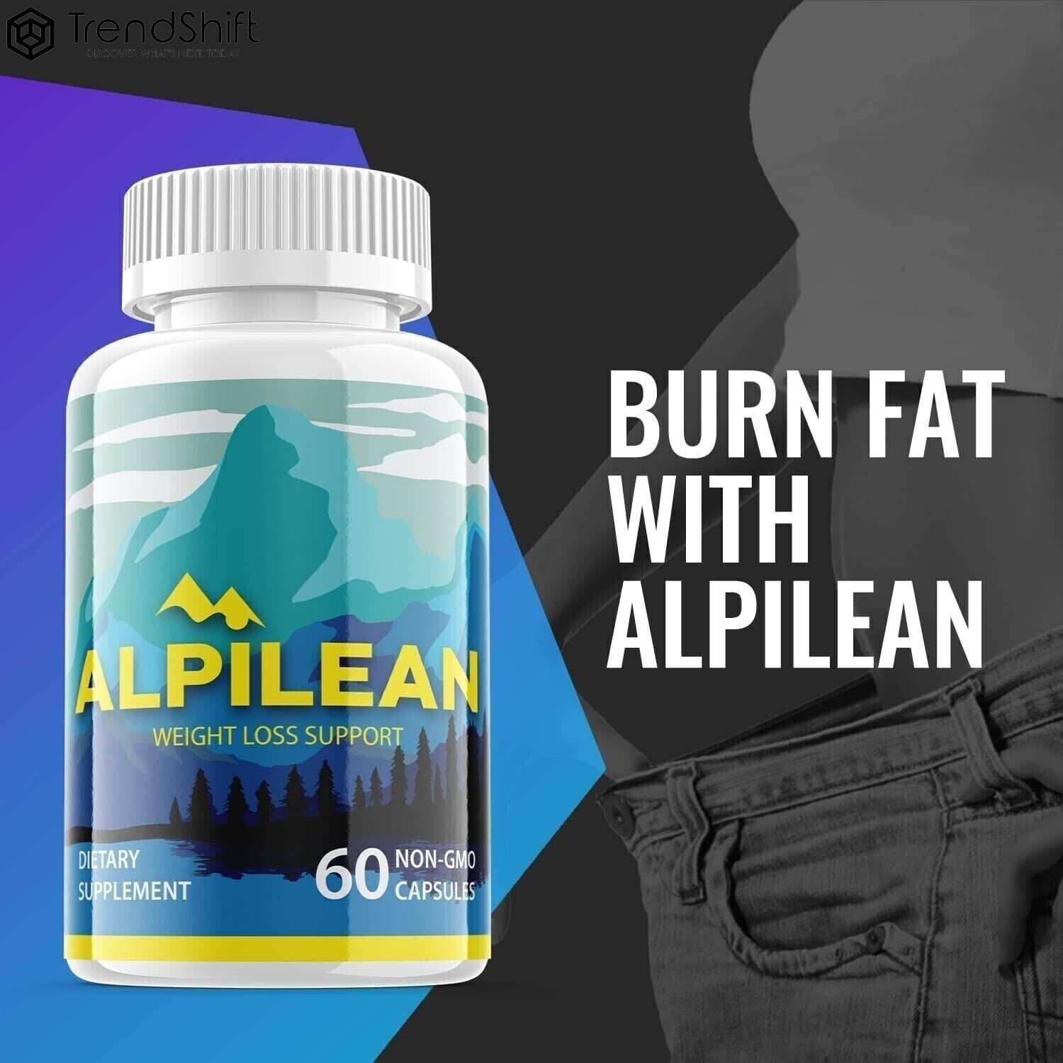 Alpilean, Keto and Weight Loss Support, Fat Burner (60 Capsules)